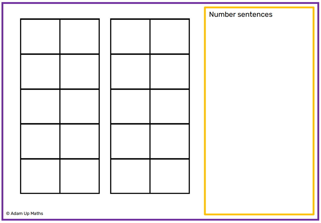 Two ten frames model